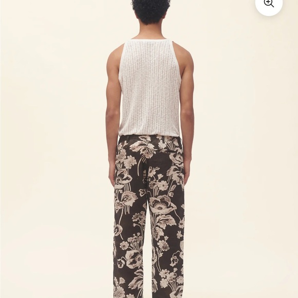 NWT COMMAS cotton linen pointelle knit tank top Australian brand - Picture 2 of 9